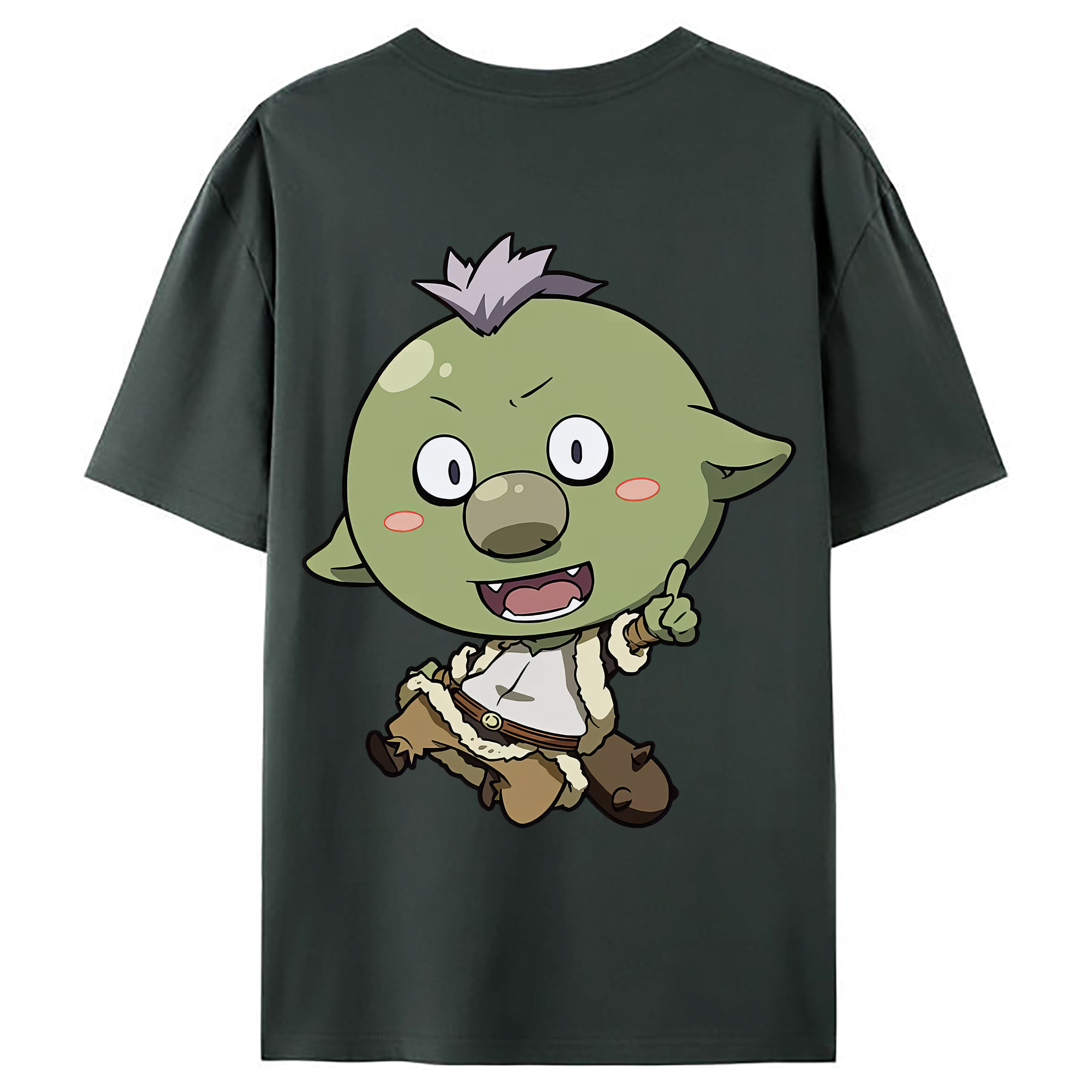 （画像用） 転スラ Regarding Reincarnated to Slime 綿100％ メンズ半袖Tシャツ（バックプリント） 通気性